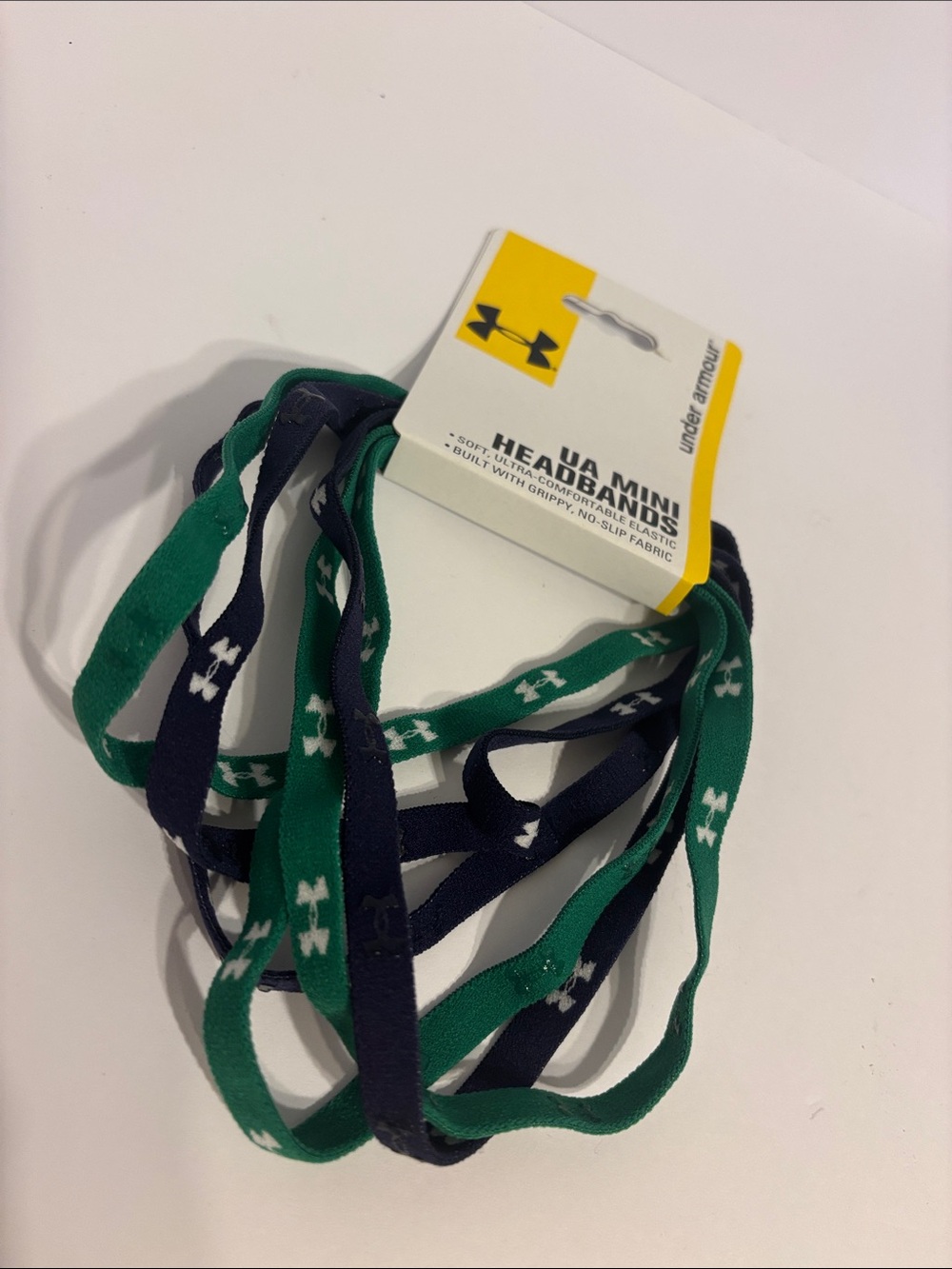 Under Armour Green and Navy Hairbands